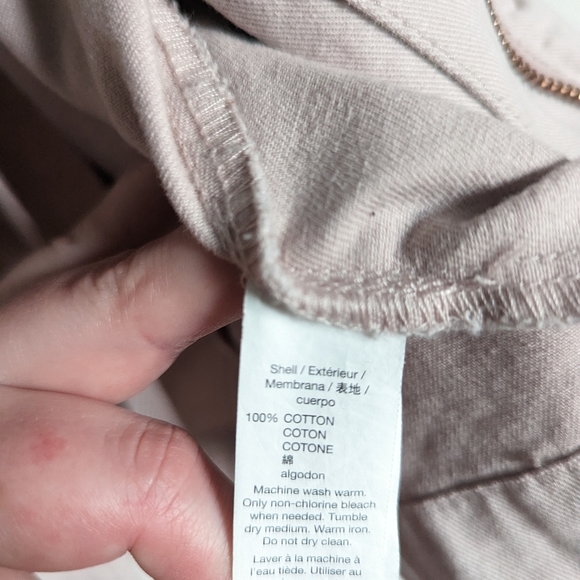 GAP blush pink and rose gold utility jacket size XL - Picture 8 of 10